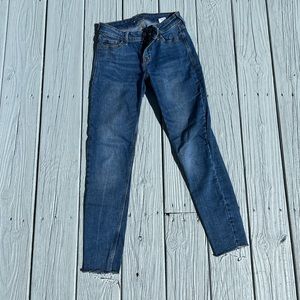 Old Navy rockstar super skinny raw hem jeans